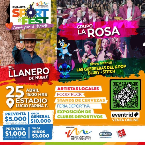Sport Fest 2026: Disfruta Deporte y Música en Quillota